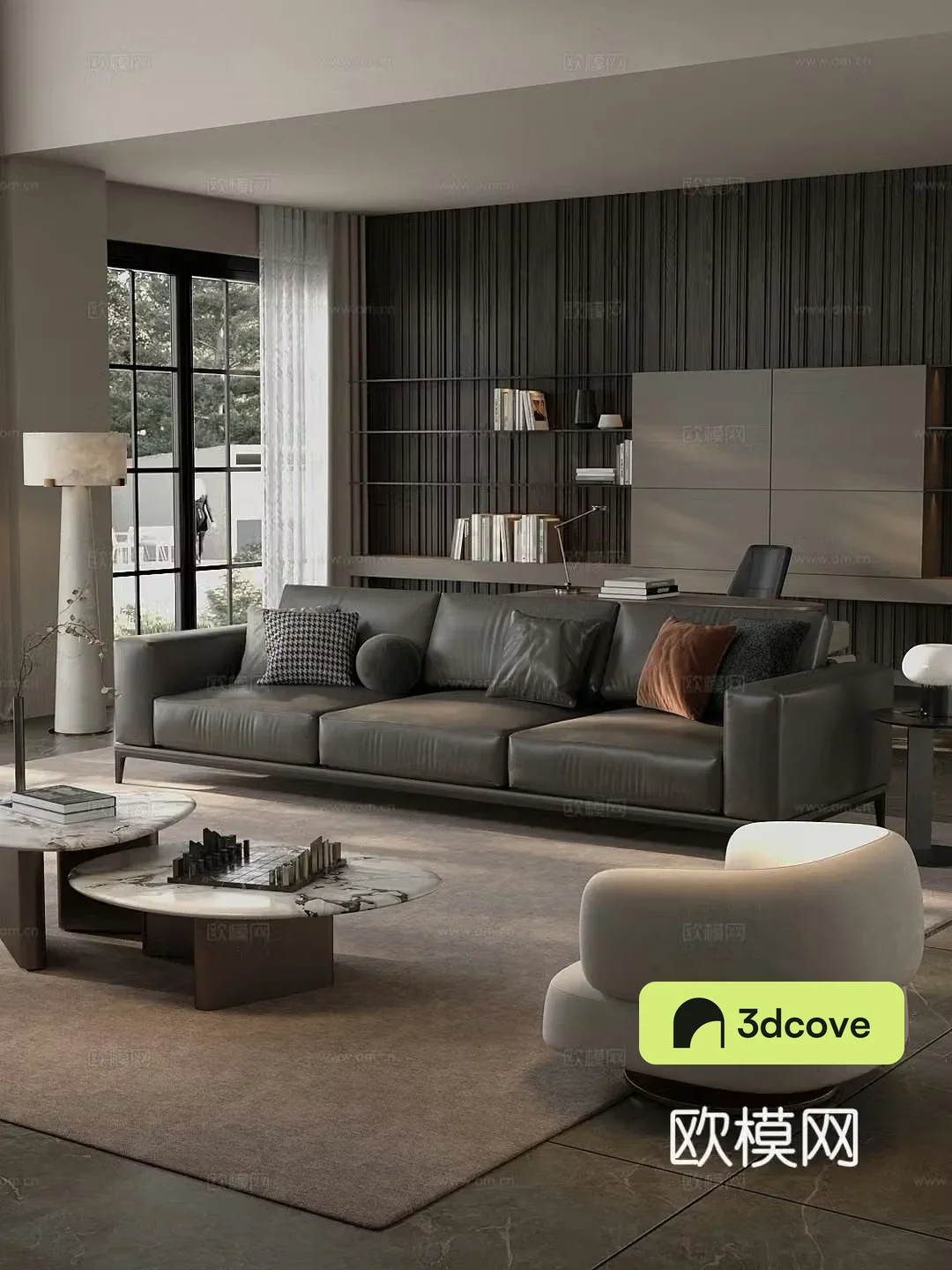 Modern home living room horizontal living room design large living room office desk chair combination
