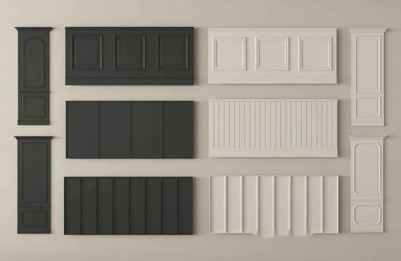 A Collection Of Various Architectural Elements Including Door And Window Frames And Decorative 3D Model – 13955 – VRAY Render
