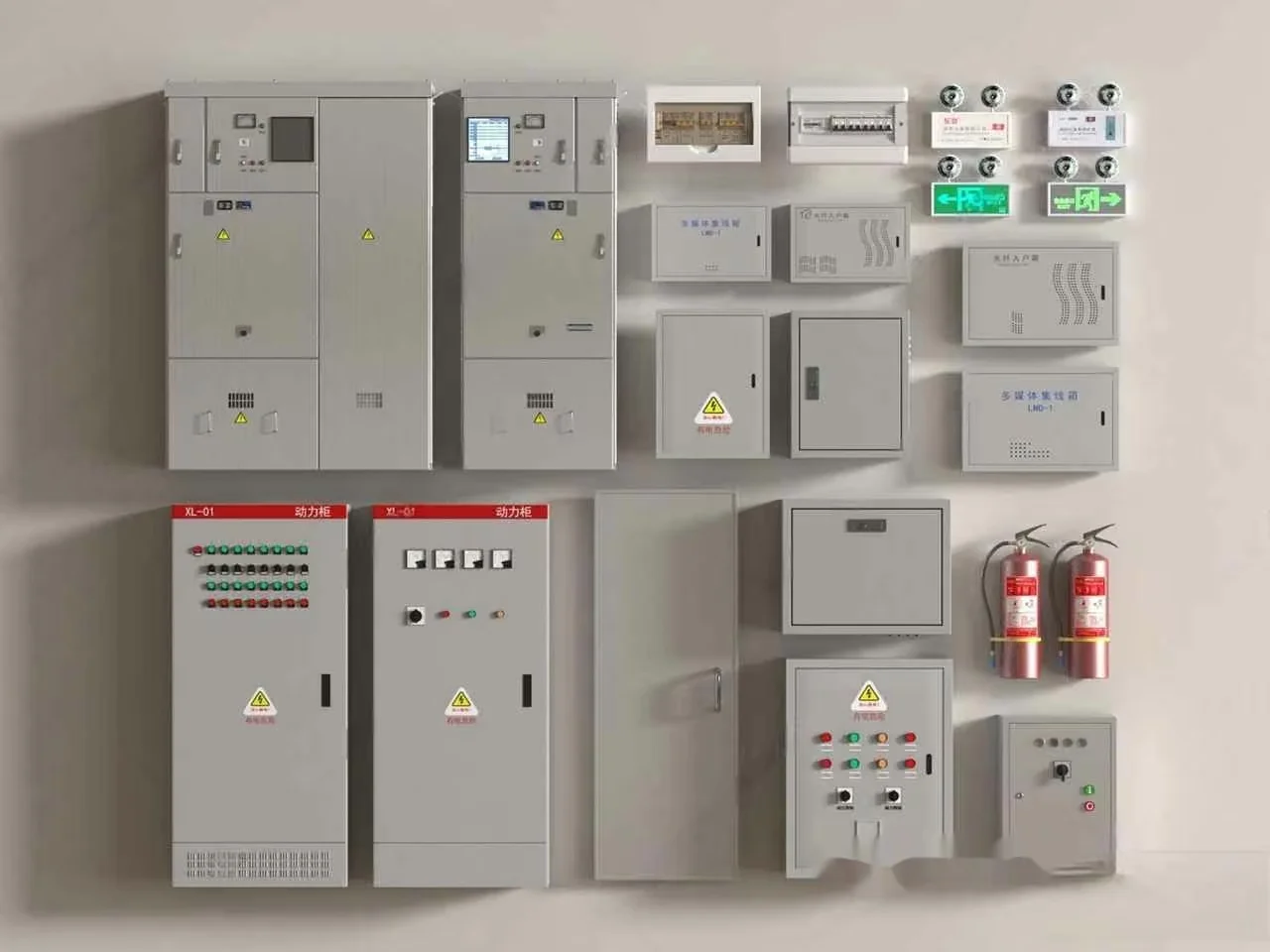 Industrial Control Panel 3D Model – 13573 – VRAY Render