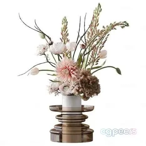 A Vase Of Flowers 3D Model – 249 – CORONA Render
