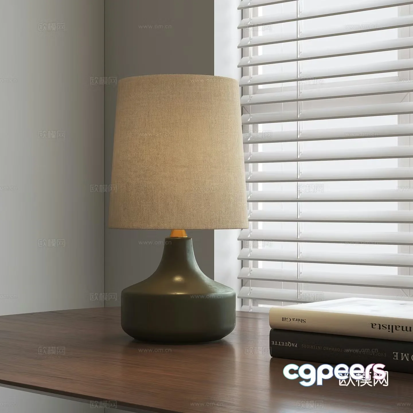 Nordic retro desk lamp 3d model