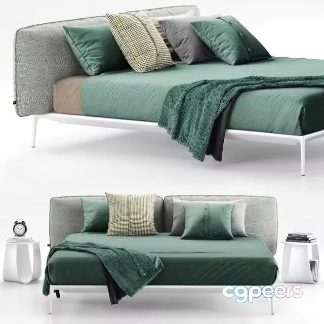 3ds Max Free – MDF ITALIA YALE BED 2