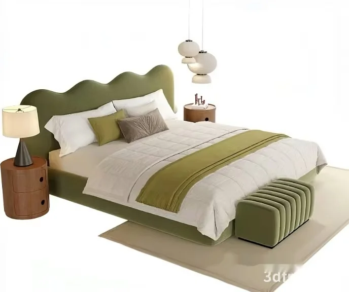 Cozy Bedroom 3D Model – 9136 – VRAY Render