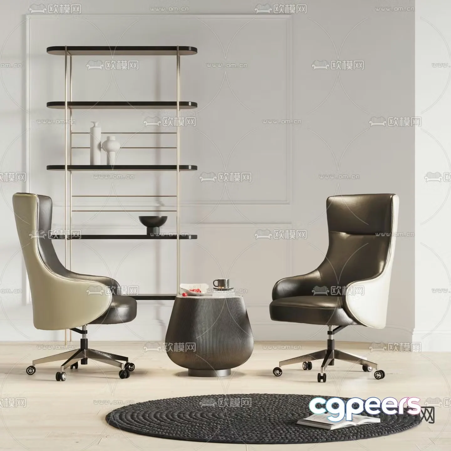Kettal office chair boss chair executive chair 3d model