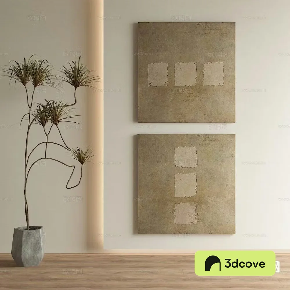 Wabi-sabi art painting texture painting decorative painting