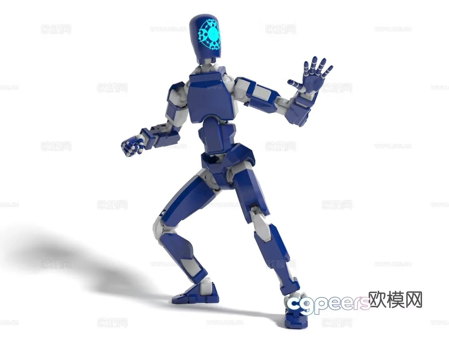 Modern style robot 3d model