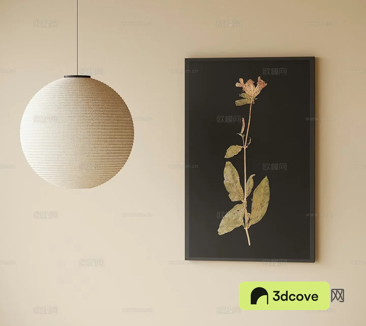 Modern hanging painting chandelier