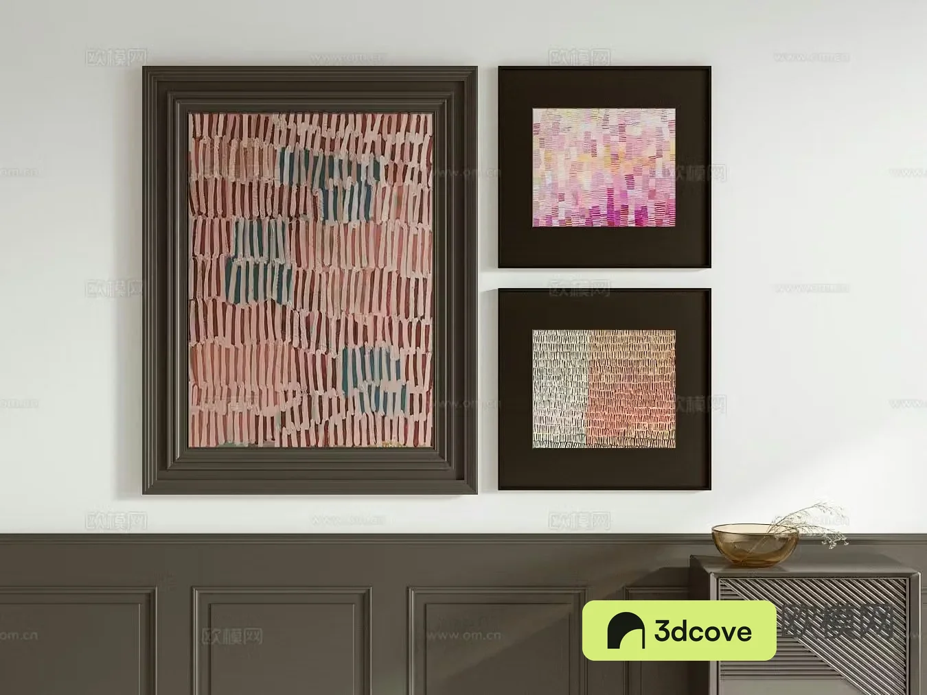 Medieval style decorative painting retro hanging painting combination painting