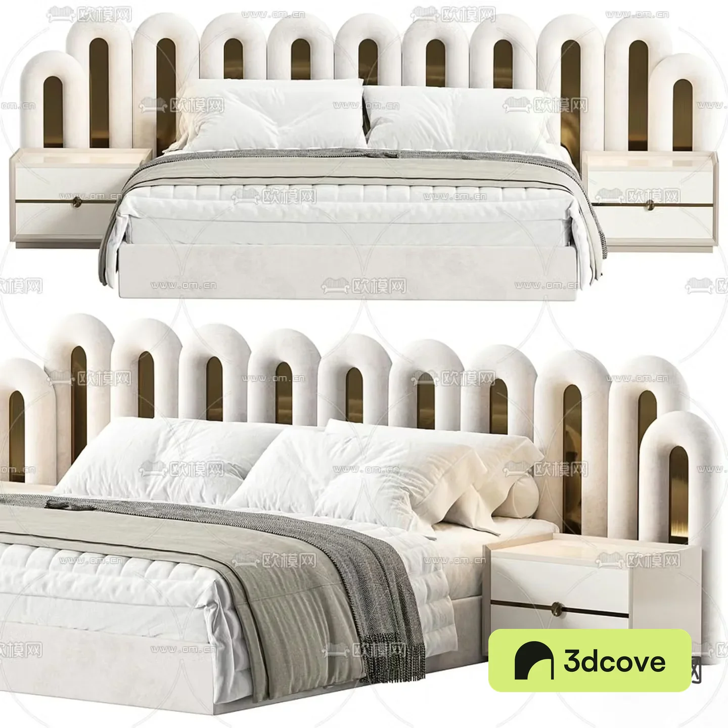 Modern double bed