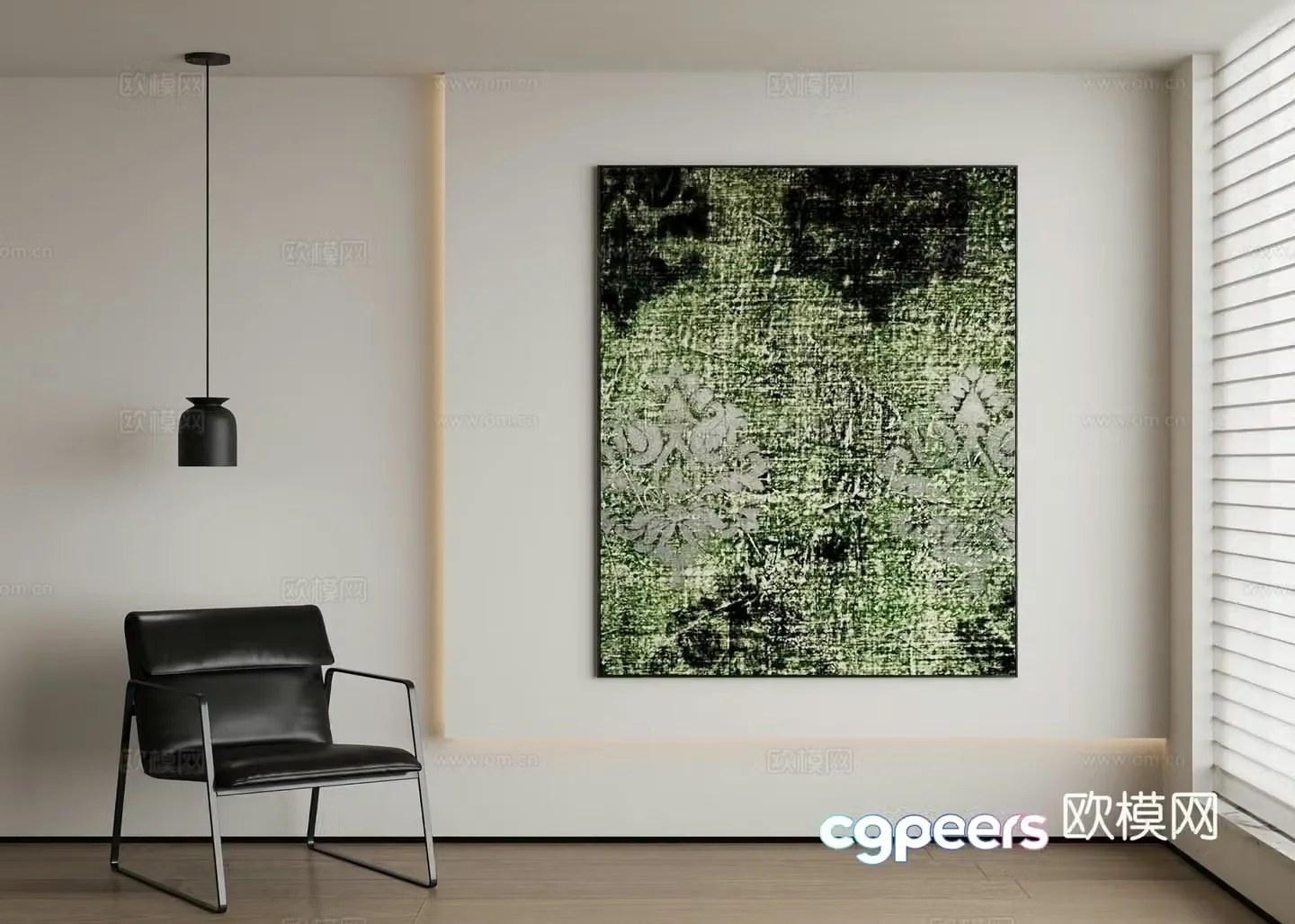 Modern decorative painting 3d model