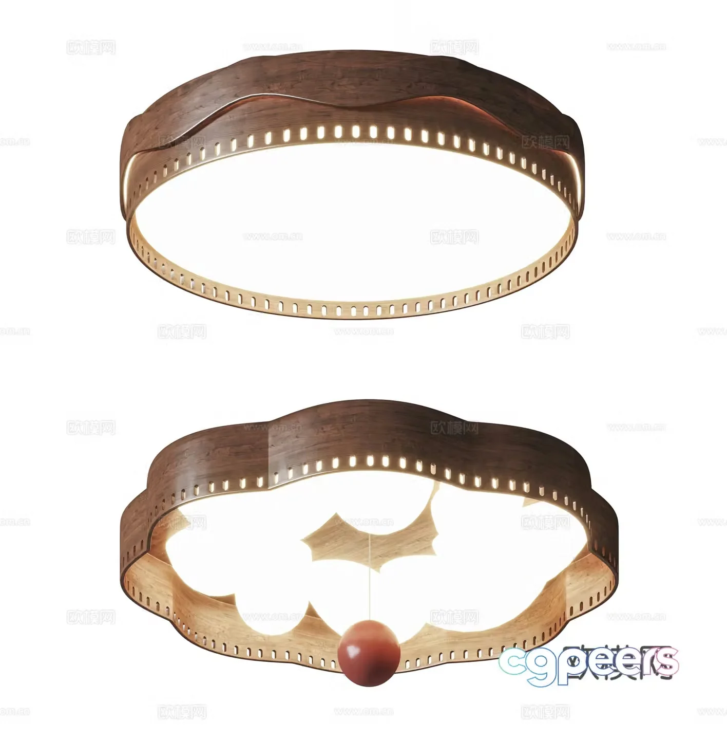 Medieval style ceiling lamp 3d model