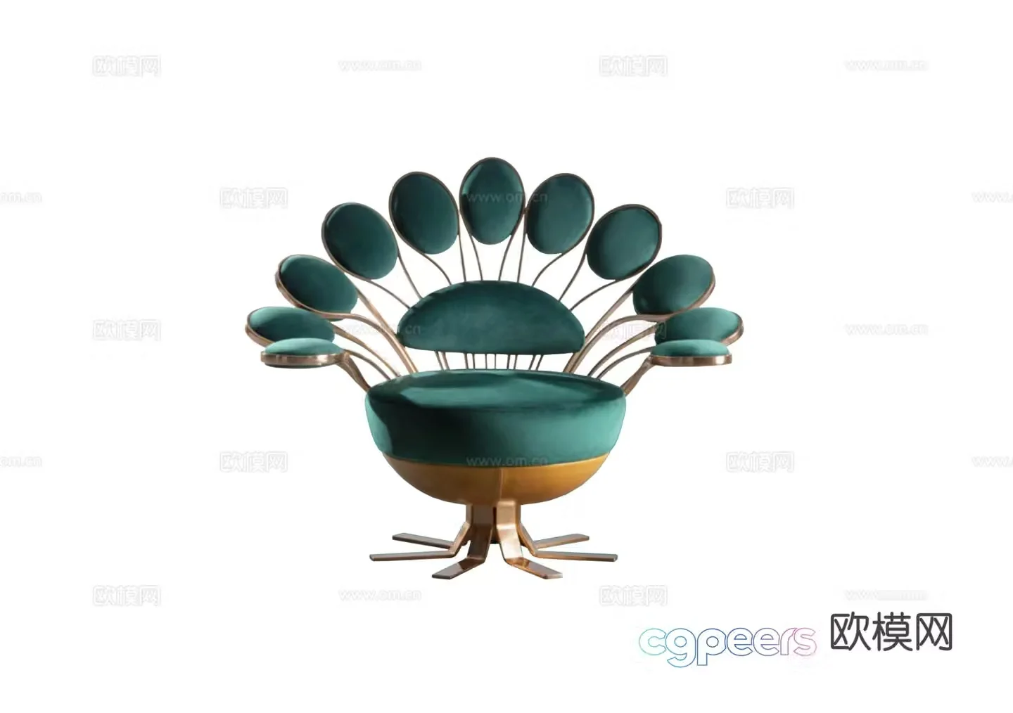 Visionnaire PAVONE Peacock Chair Armchair 3d Model