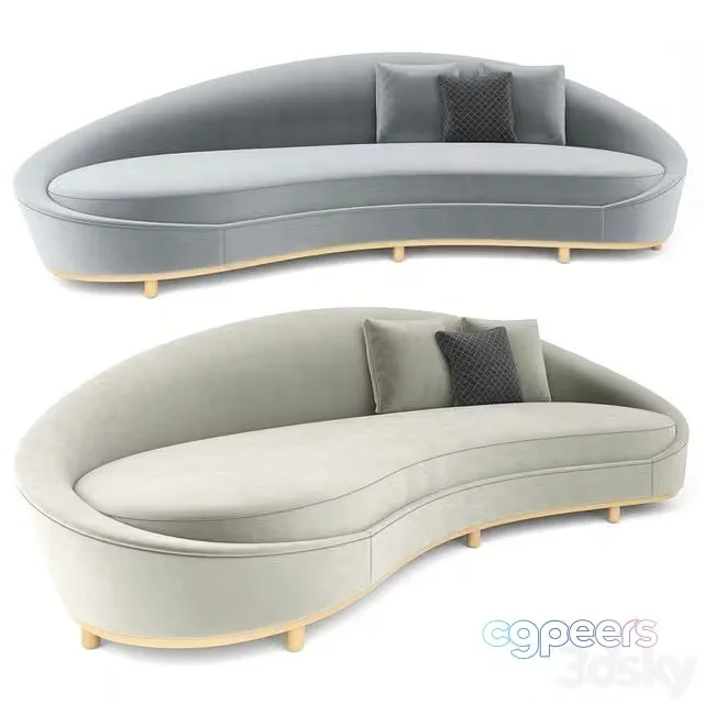 3ds Max Free – Curve Sofa