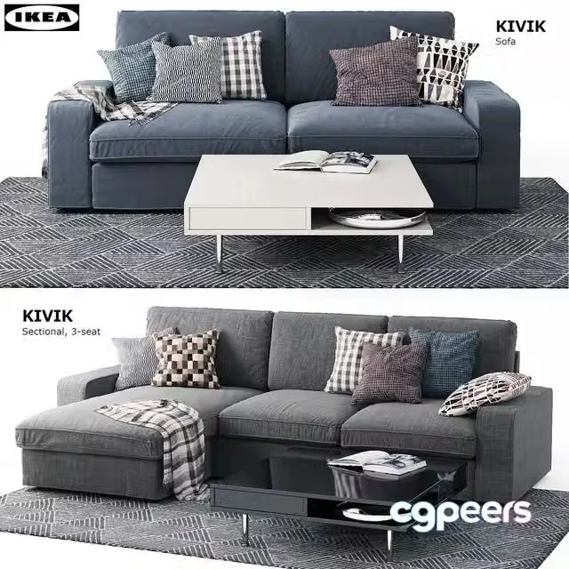 3ds Max Free – Sofas Kivik Ikea