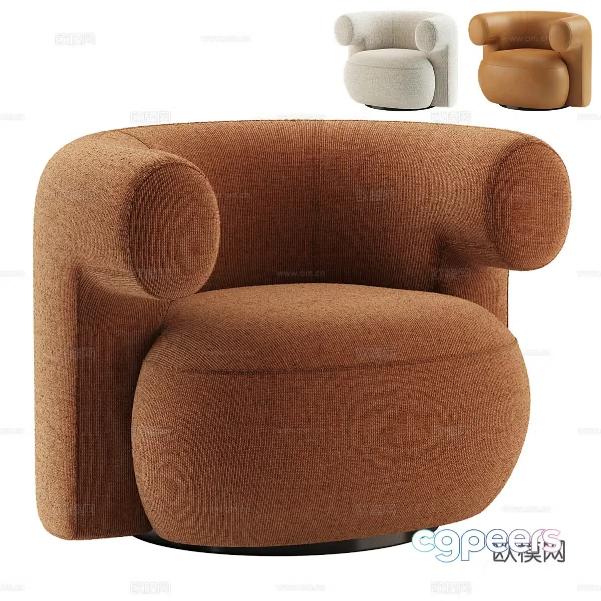 Burra lounge chair 3d model