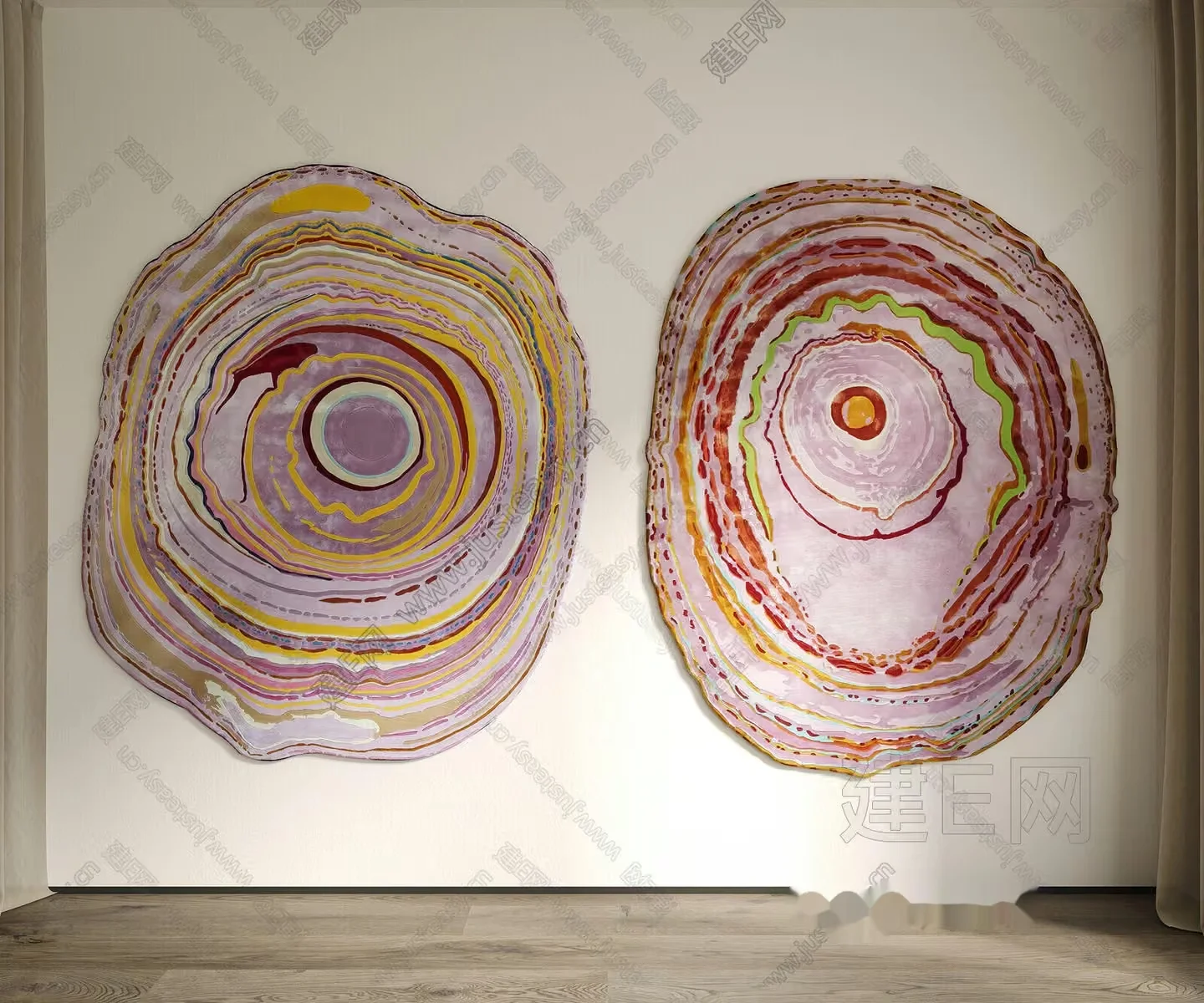 Abstract Art Pieces 3D Model – 20074 – VRAY Render