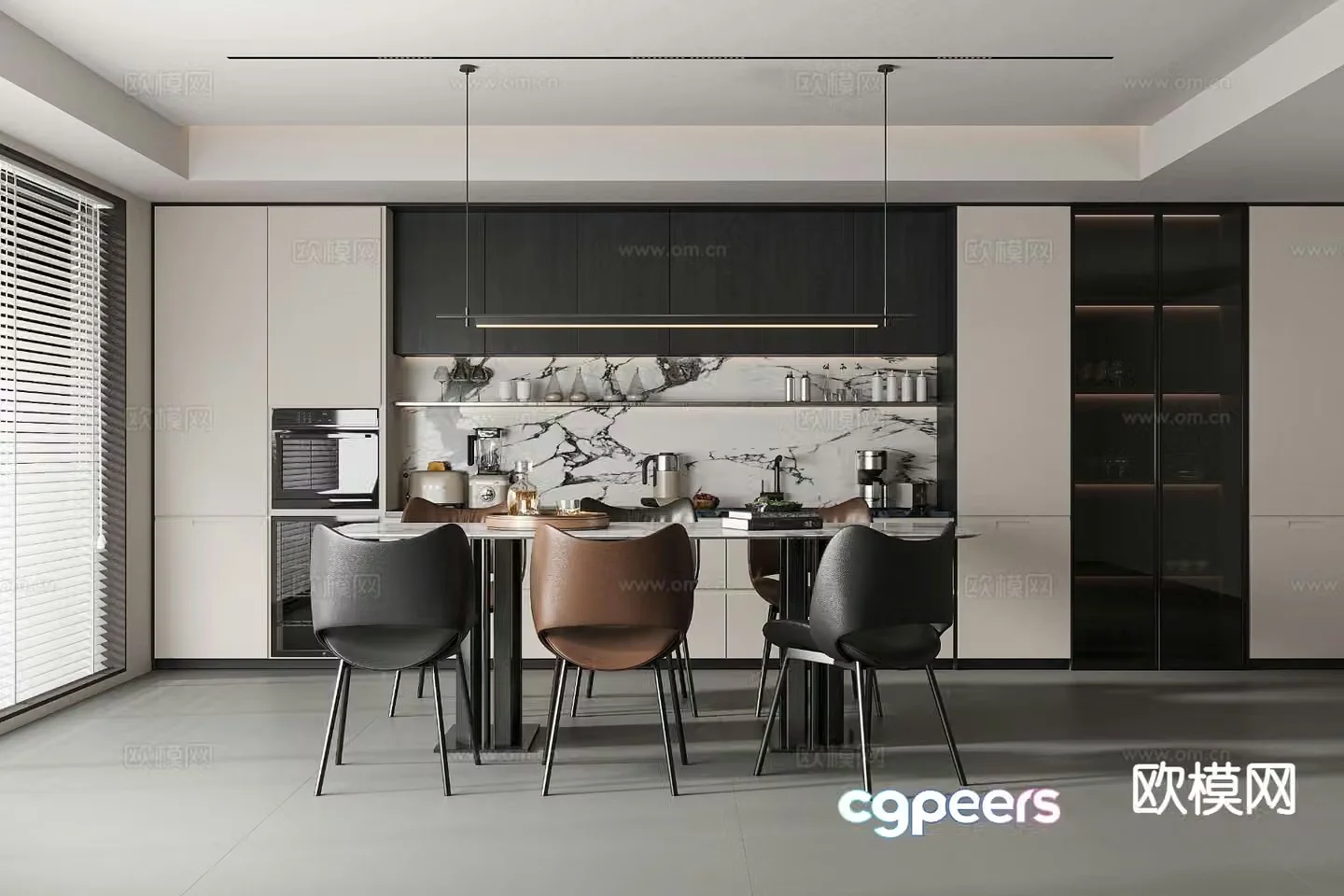 Modern restaurant 3d model