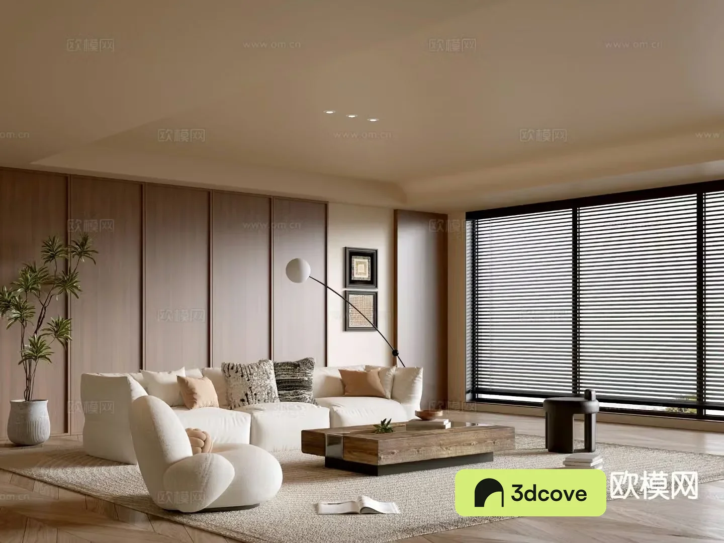 Wabi-sabi living room