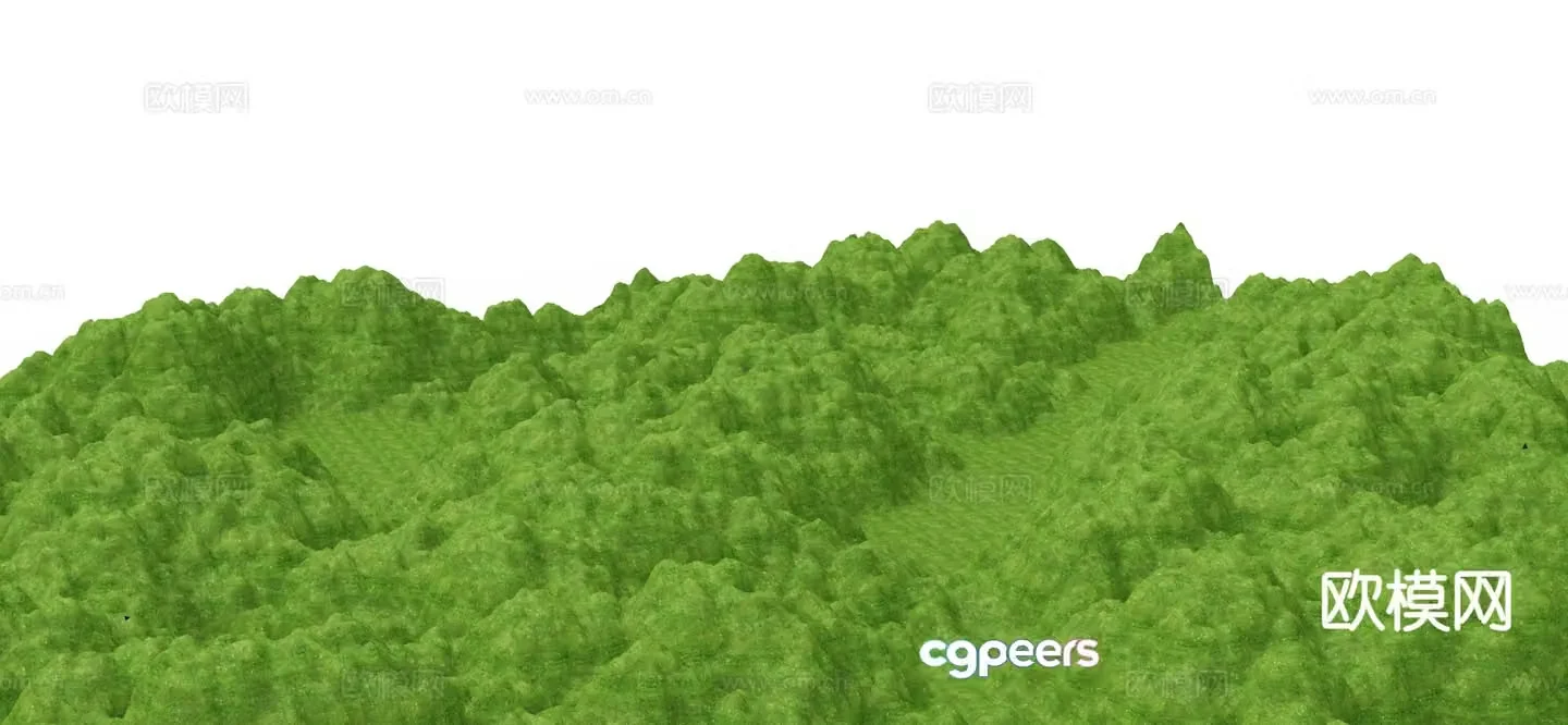 Outdoor landscape mountain 3d model