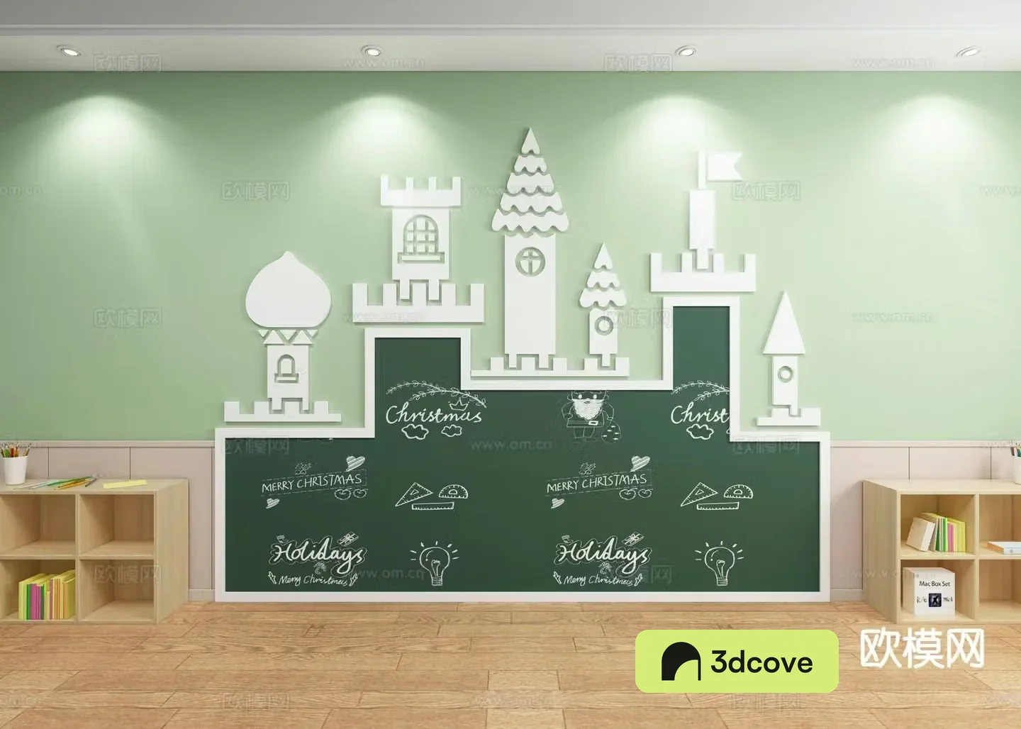 Children’s blackboard chalk drawing