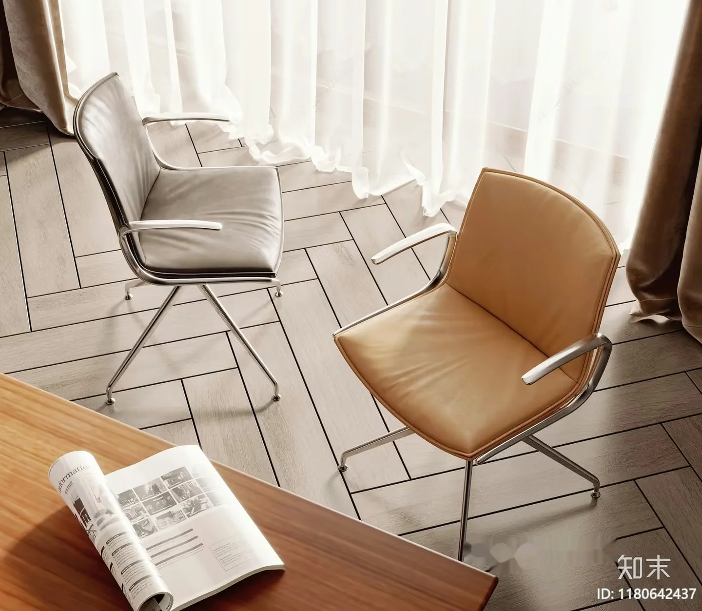 Modern Office Chairs 3D Model – 2932 – VRAY Render
