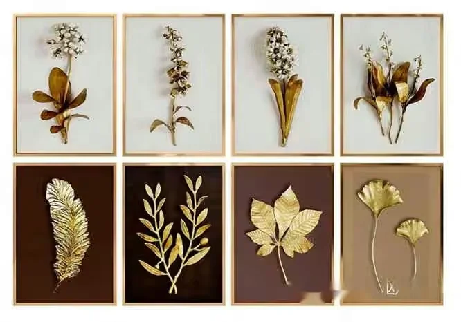 Gold Framed Artwork 3D Model – 23093 – VRAY Render