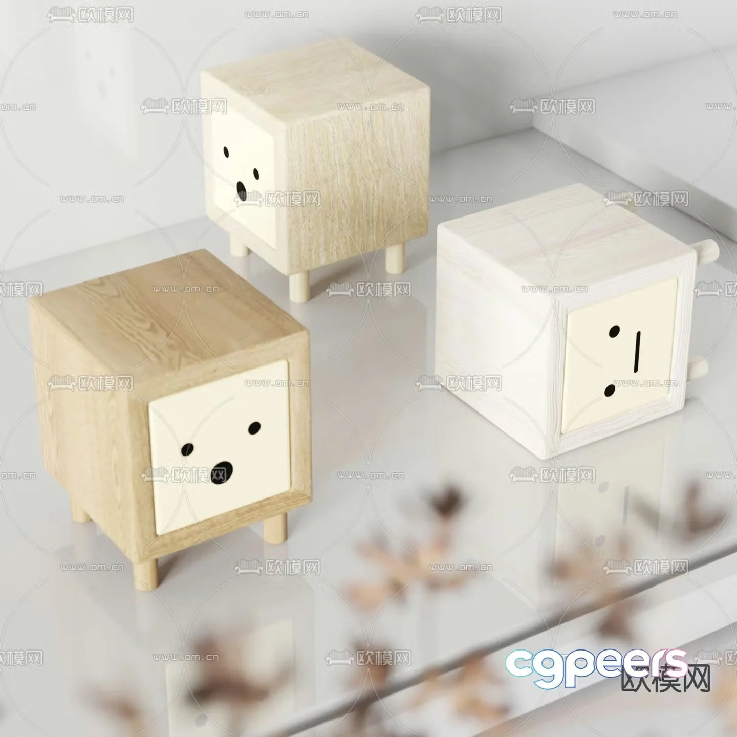 Modern toy ornaments 3d model