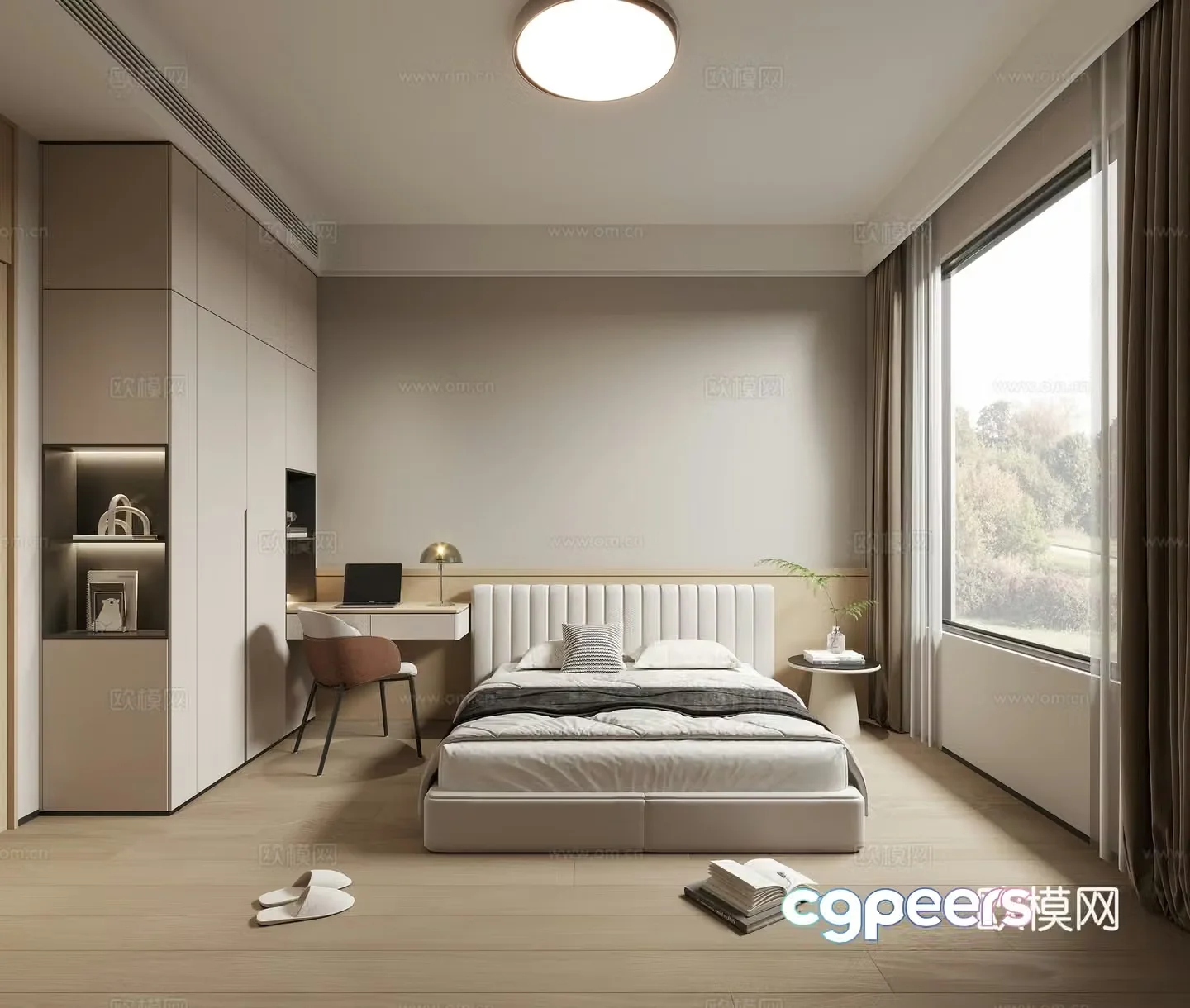 Modern girl room 3d model