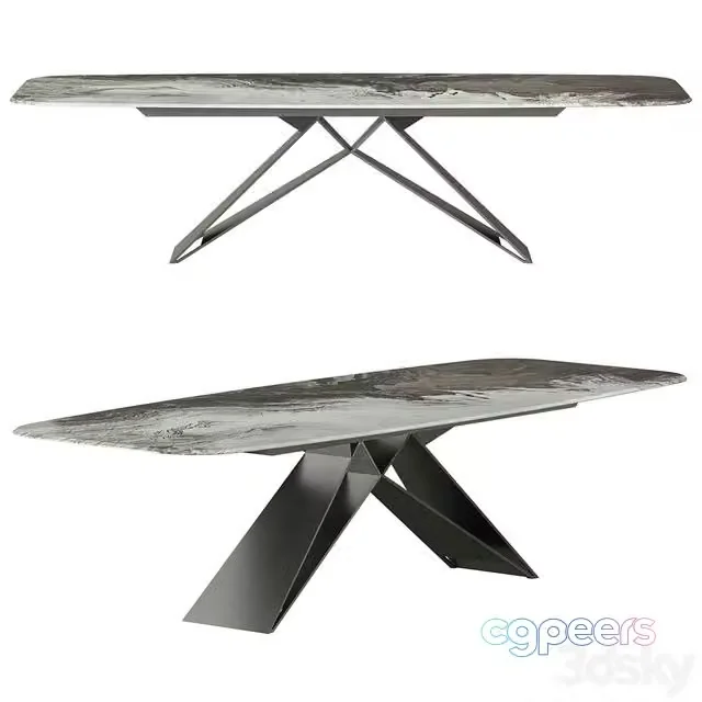 3ds Max Free – Cattelan Italia Premier Crystalart Dining Table