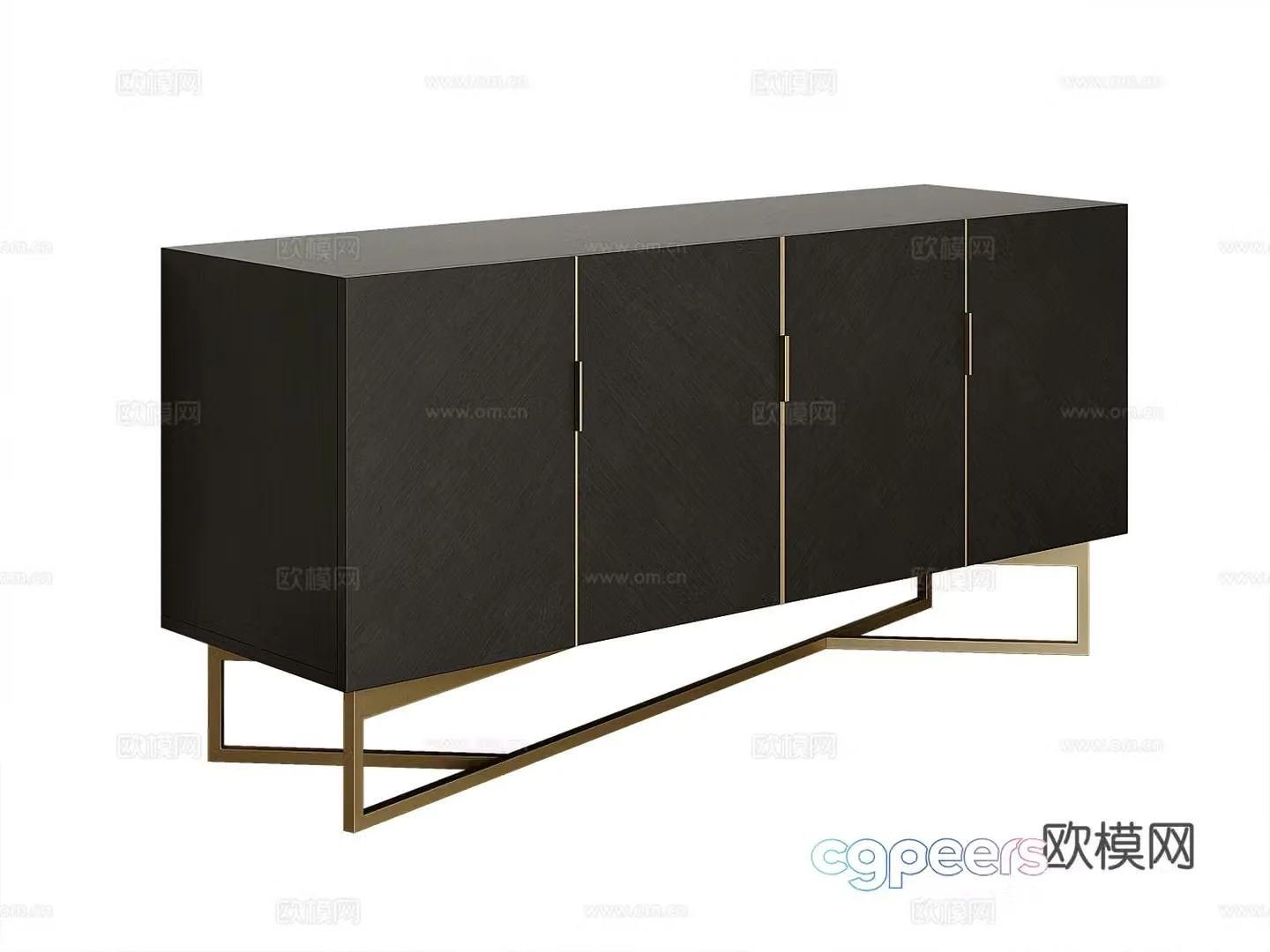 Modern entryway cabinet 3d model