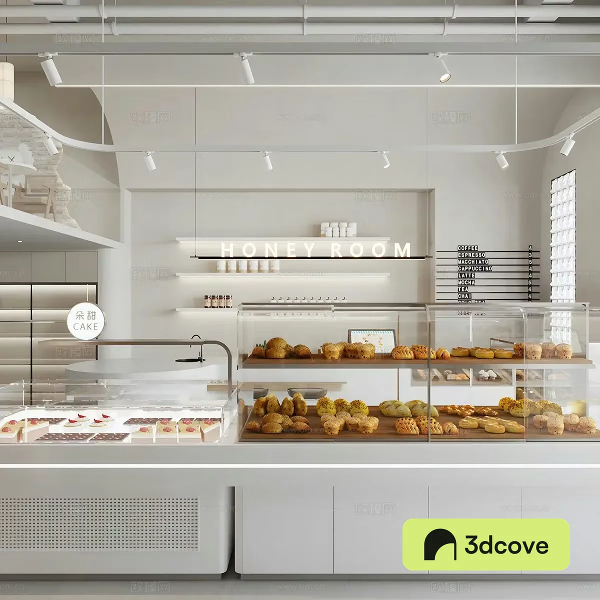 Creamy Dessert Bakery Cake Dessert Shop Bakery Cake Showcase Booth Coffee
