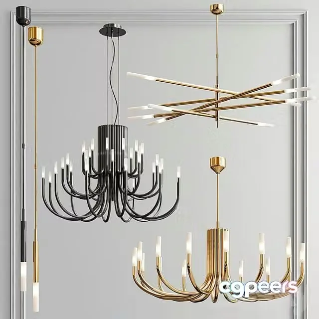 3ds Max Free – Four Exclusive Chandelier Collection_52 Rousseau