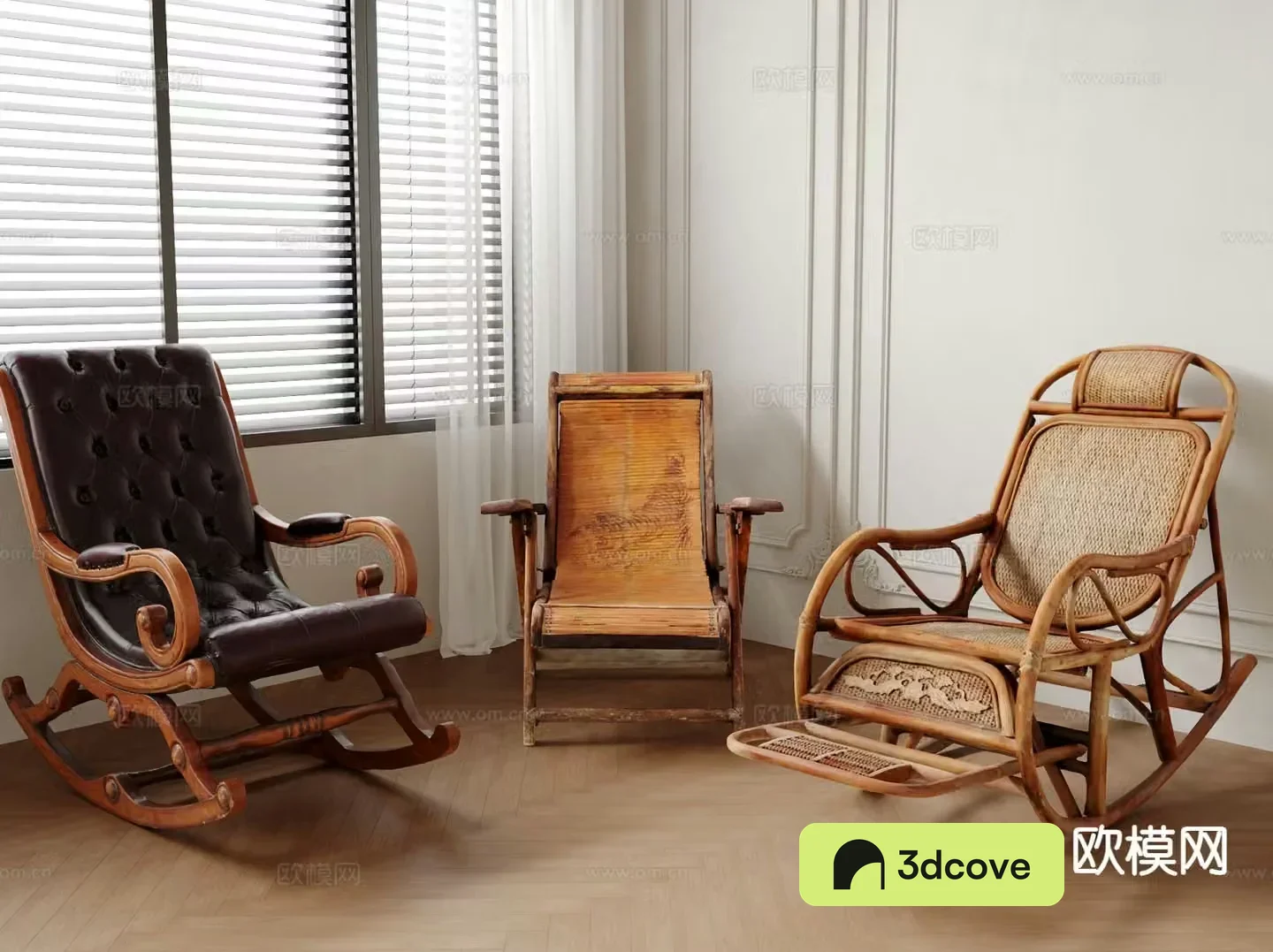 Chinese style chair leisure chair rocking chair