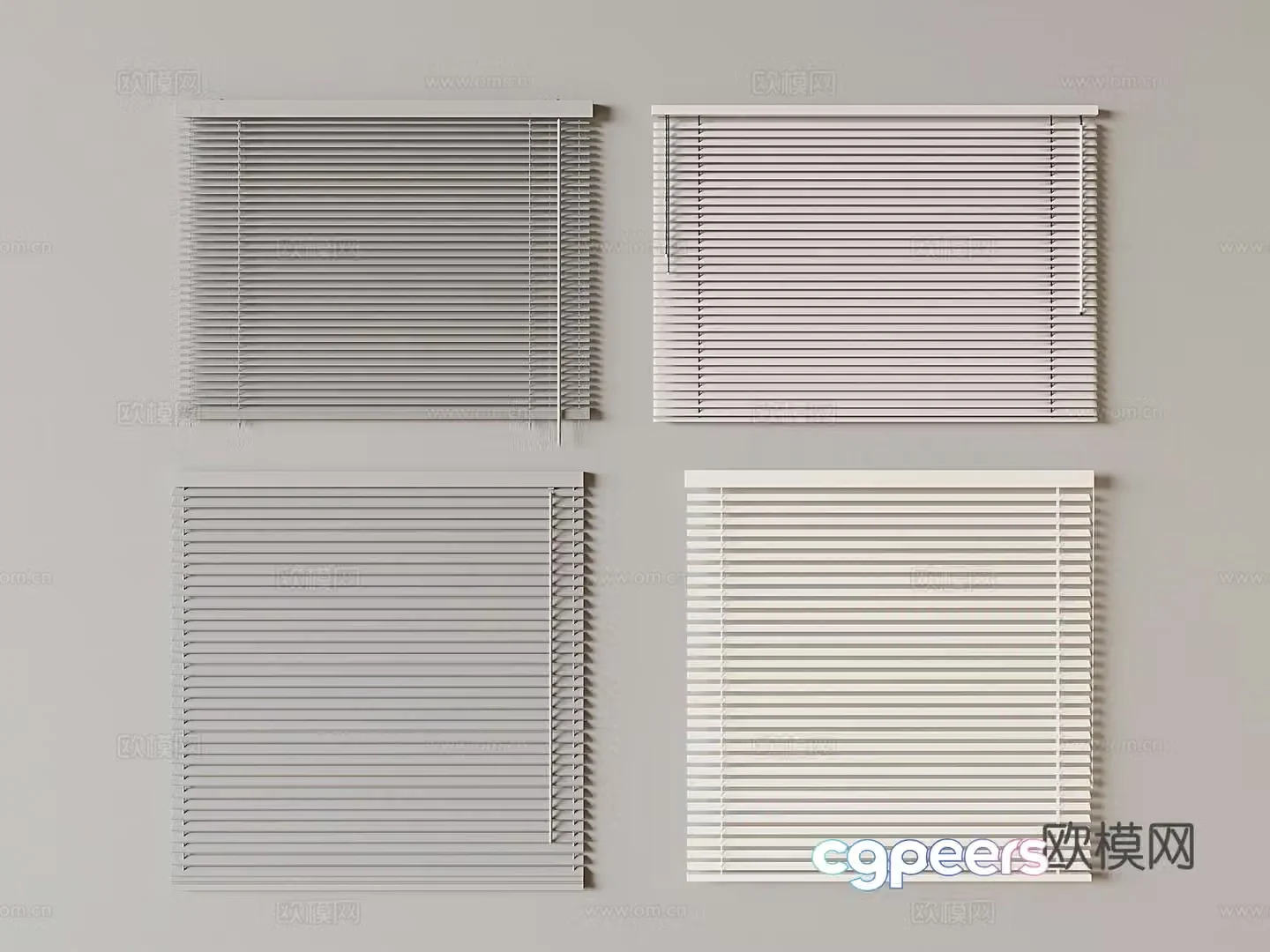 Curtains Venetian Blinds Blackout Roller Blinds Blinds 3d model