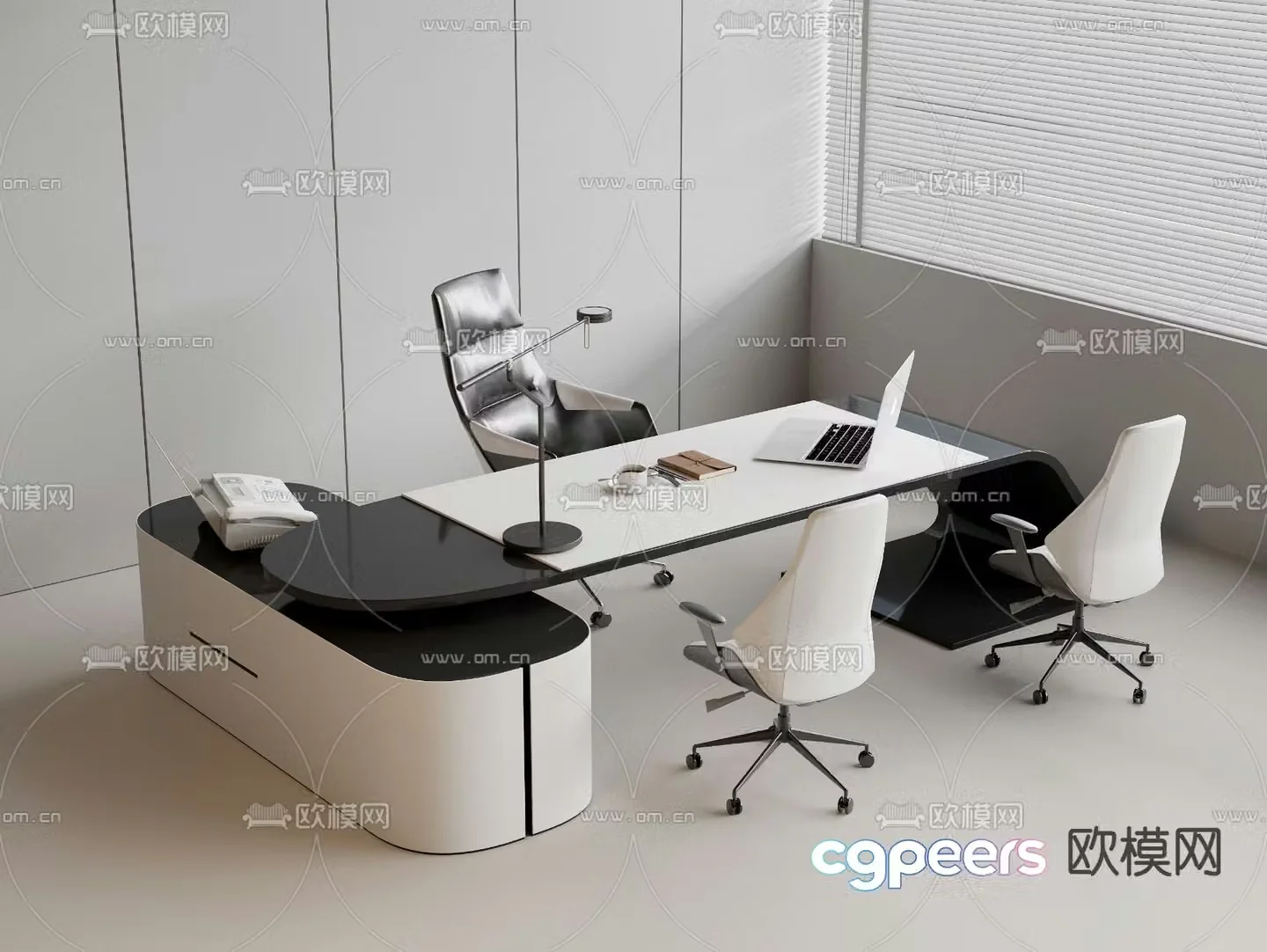 Executive desk executive desk boss desk 3D model