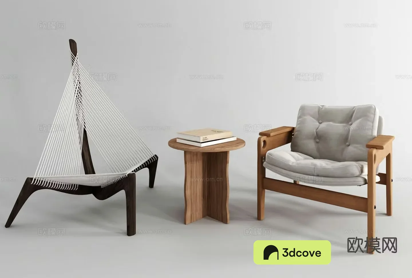 Wabi-sabi style leisure chair