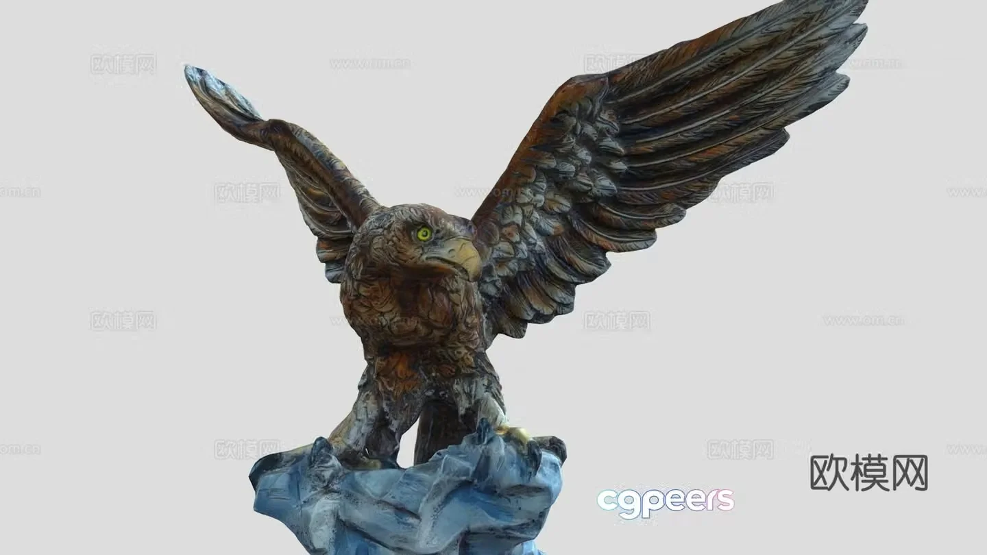 Eagle Statue 3d Model