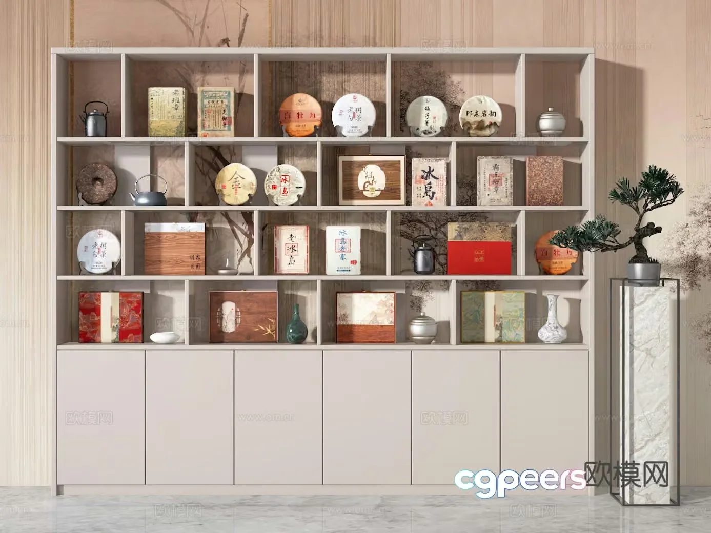 Tea cabinet 3d model