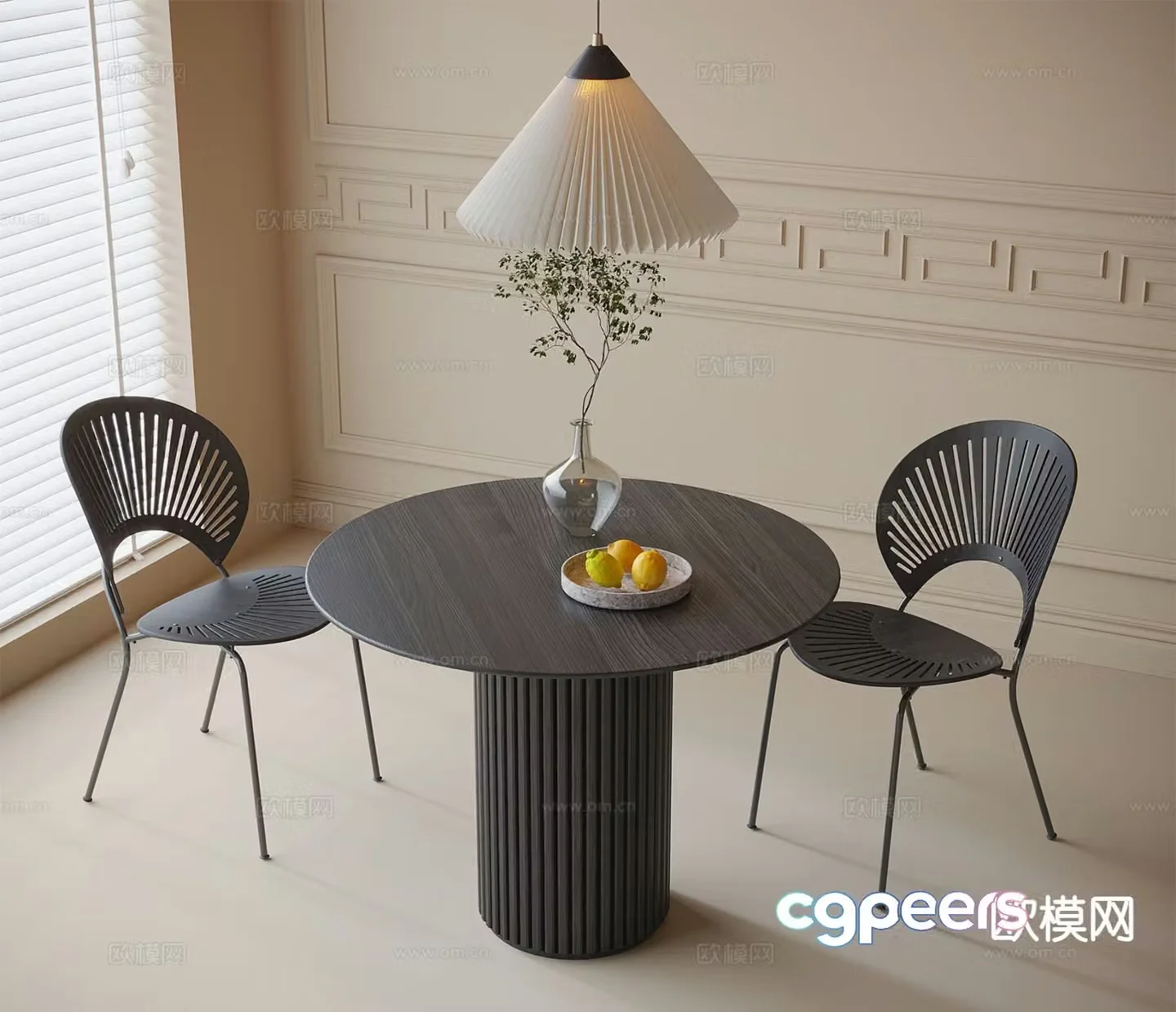 Modern coffee tables and chairs negotiation tables and chairs leisure tables and chairs 3D model