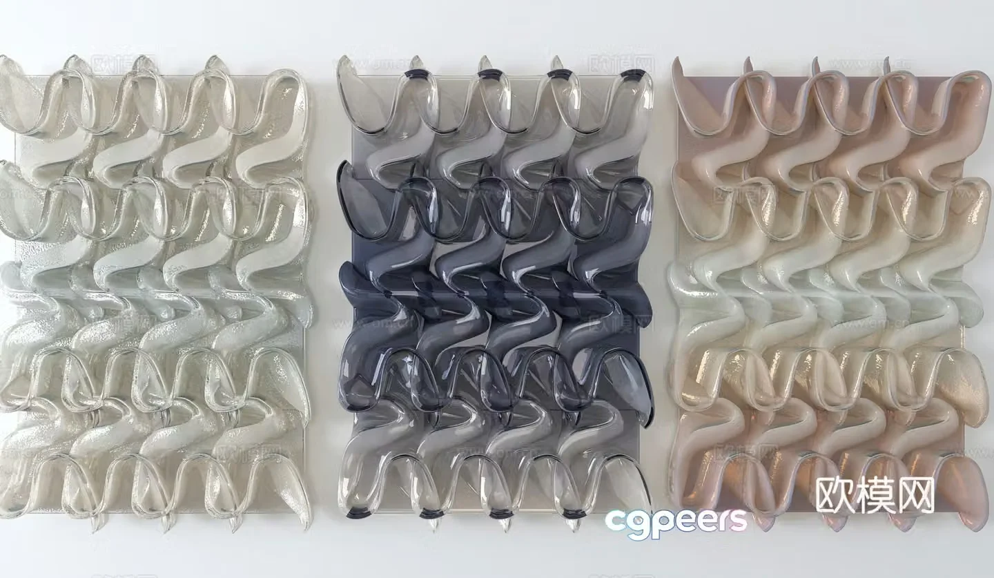 3D wall decoration model