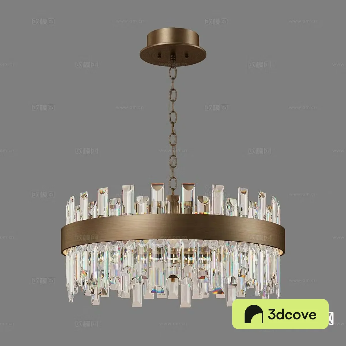 Light luxury crystal chandelier