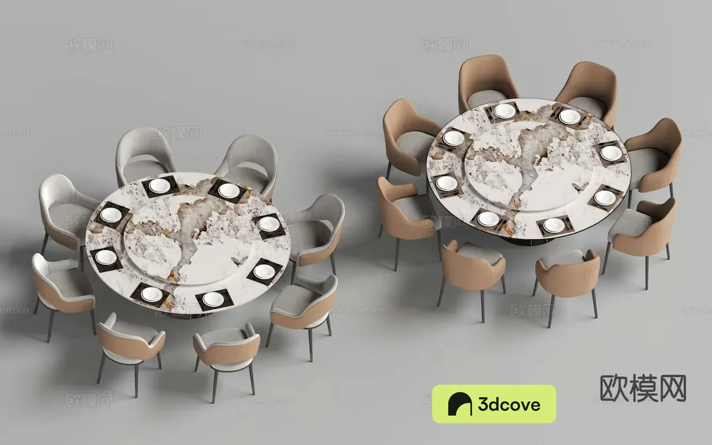 Chinese round dining table and chairs