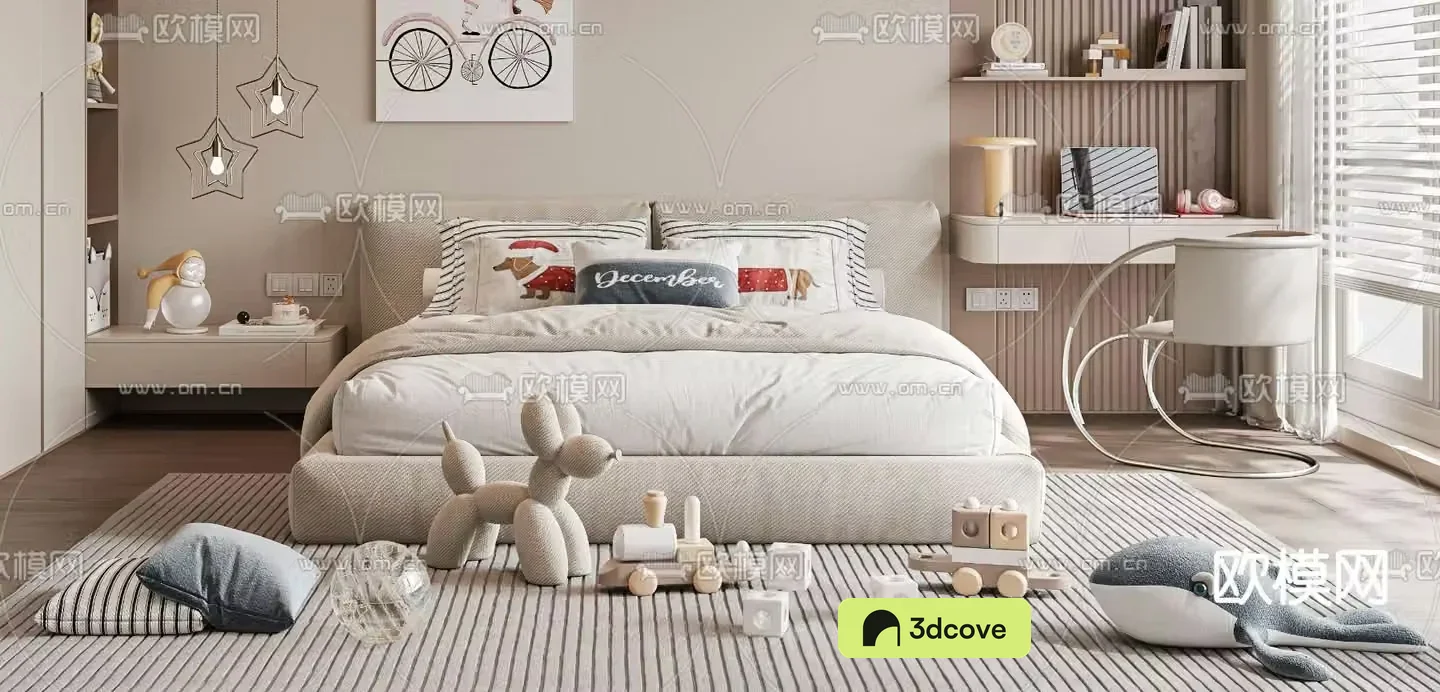 child bed double bed