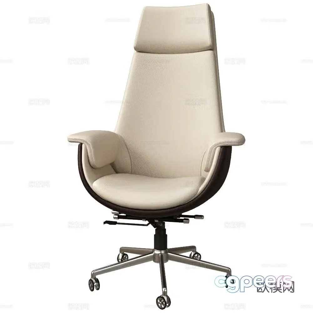 Modern Italian leather office chair 3d model