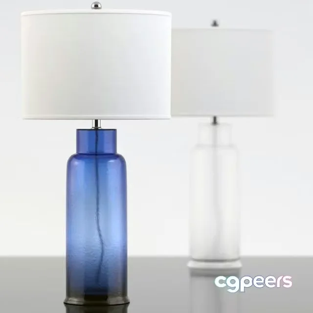 3ds Max Free – Lamp safavieh Blue Glass