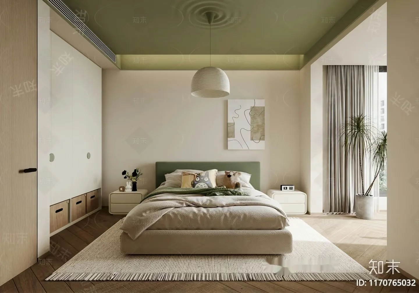 Cozy Bedroom 3D Model – 17806 – CORONA Render