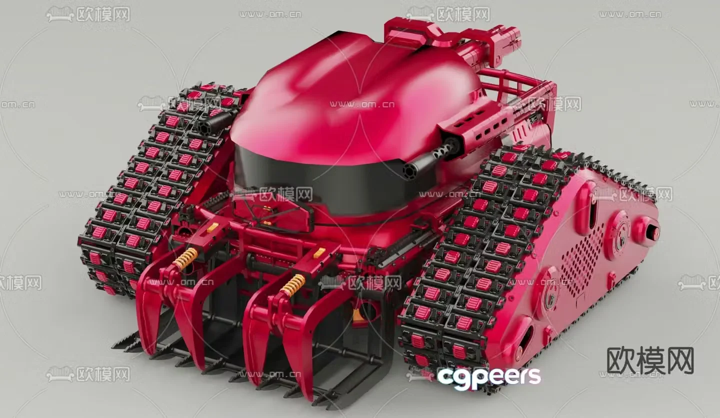 Building block tank children’s toy 3d model