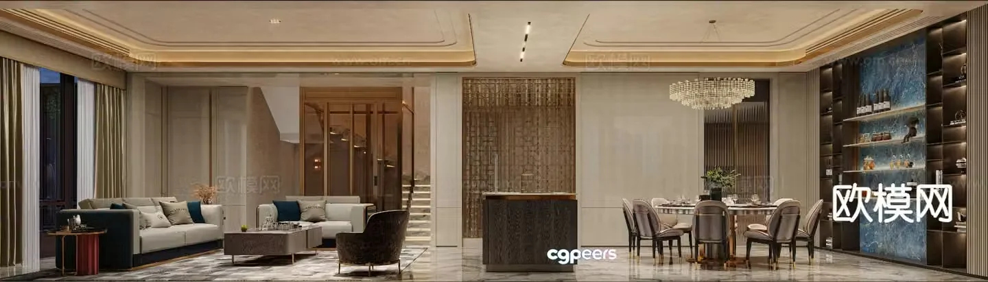 New Chinese restaurant 3D model
