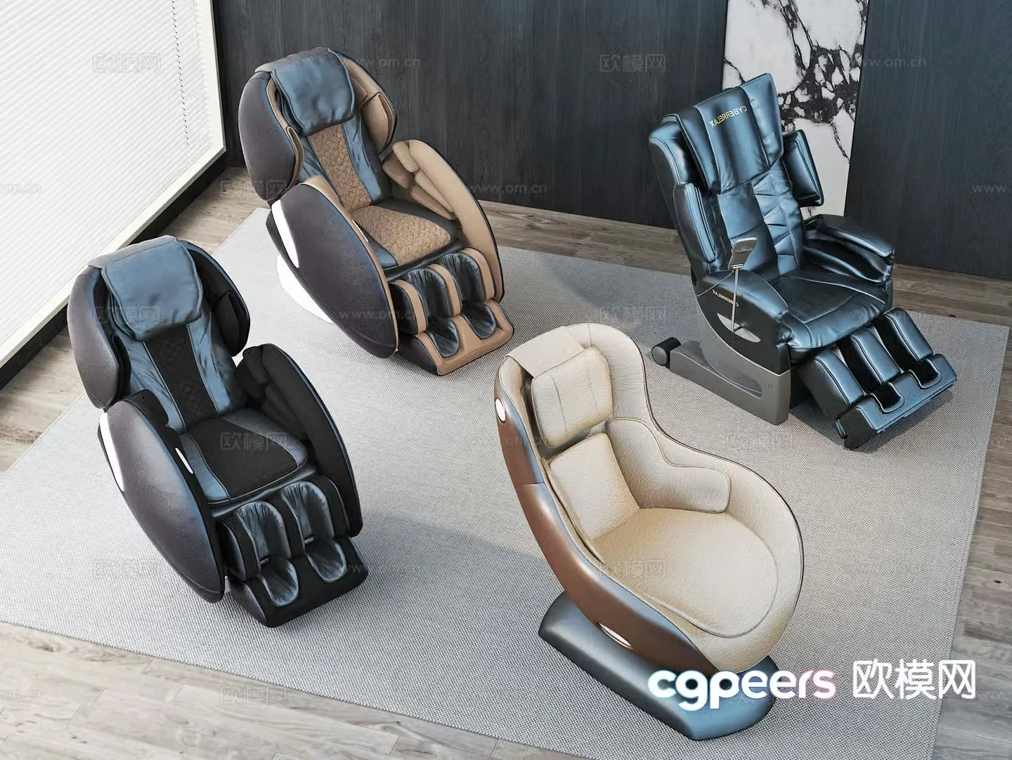 Modern massage chair massage sofa 3d model