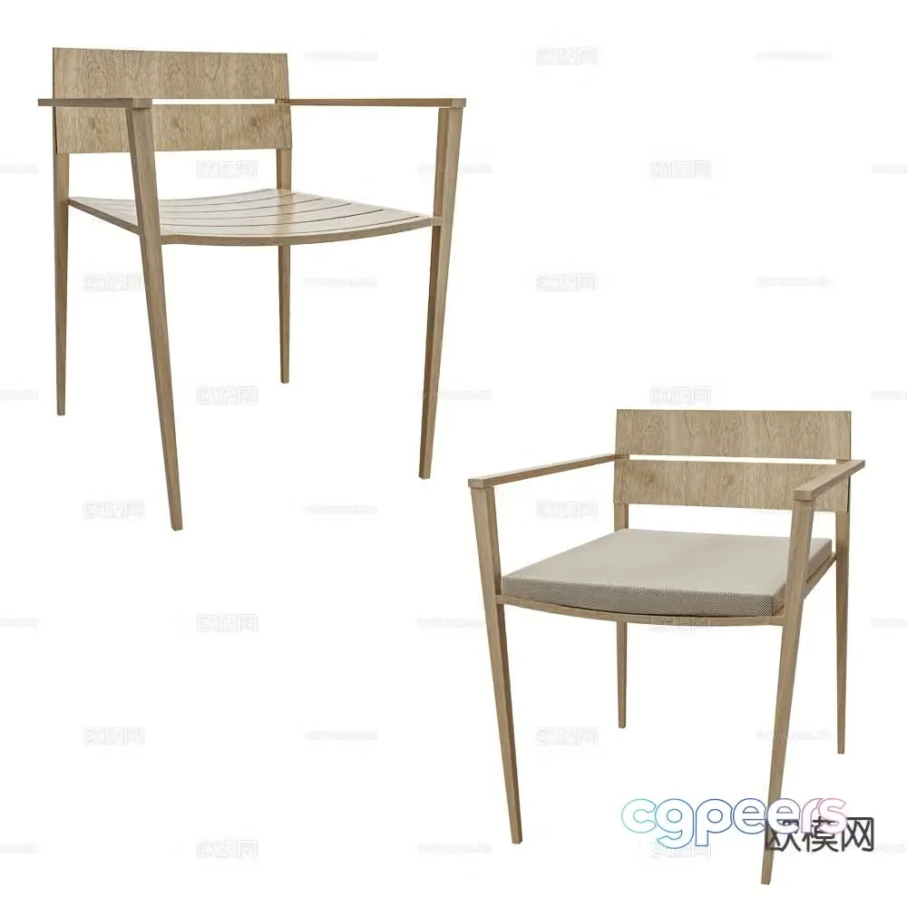 Sifas chair single chair dining chair 3d model